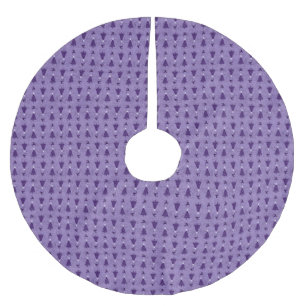 Falda Para El Árbol De Navidad De Poliéster Árboles tradicionales de Navidad morado y renos