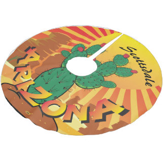 Falda Para El Árbol De Navidad De Poliéster ARIZONA Sunset Pricky Pear CHANGE
