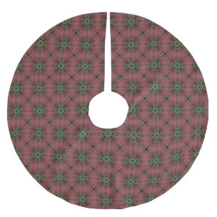 Falda Para El Árbol De Navidad De Poliéster Artdeco en estilo retro