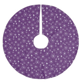 Falda Para El Árbol De Navidad De Poliéster Asustado cráneo Creepmas Navidades Copos de nieve 