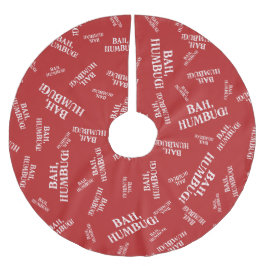 Falda Para El Árbol De Navidad De Poliéster Bah Humbug