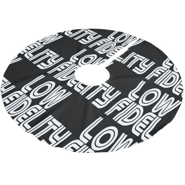 Falda Para El Árbol De Navidad De Poliéster Baja Fidelidad (Angular)