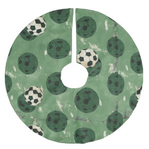 Falda Para El Árbol De Navidad De Poliéster Balón de fútbol para Navidades