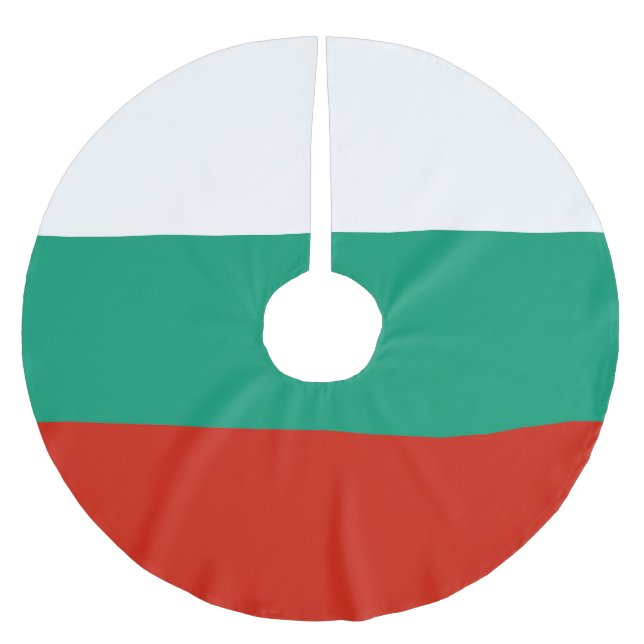 Falda Para El Árbol De Navidad De Poliéster Bandera de Bulgaria (Anverso)