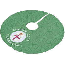 Falda Para El Árbol De Navidad De Poliéster Bandera de los Navidades de ángel feroeses persona
