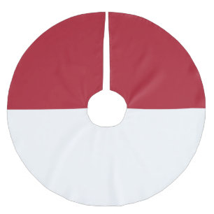 Falda Para El Árbol De Navidad De Poliéster Bandera de Mónaco