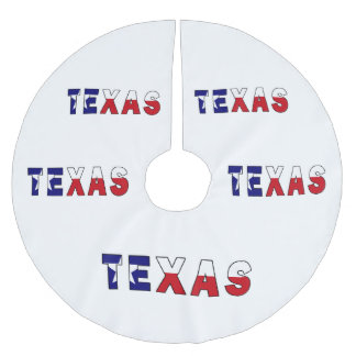 Falda Para El Árbol De Navidad De Poliéster Bandera de Texas