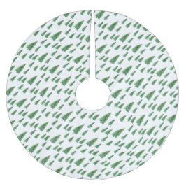 Falda Para El Árbol De Navidad De Poliéster Belleza del campo en vacaciones de invierno