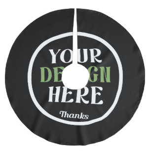 Falda Para El Árbol De Navidad De Poliéster beso de hershey®, único, elegante y minimalista, p