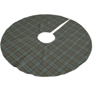 Falda Para El Árbol De Navidad De Poliéster Black Watch Weathered Scottish Tartán