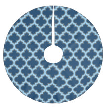 Blue and Baby Blue Trellis, Lattice, Quatrefoil