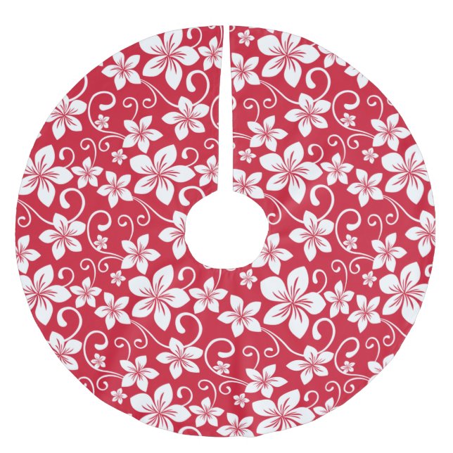 FALDA PARA EL ÁRBOL DE NAVIDAD DE POLIÉSTER BLUE HAWAII (RED) (Anverso)