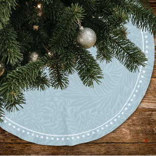 Falda Para El Árbol De Navidad De Poliéster Borde de inclinado elegante del patrón bue floral
