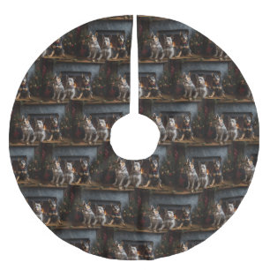 Falda Para El Árbol De Navidad De Poliéster Bovino australiano junto a los Navidades de la chi