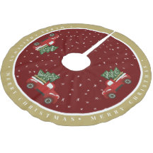 Camión Vintage Ckirt Cepillo de árbol de Navidad c