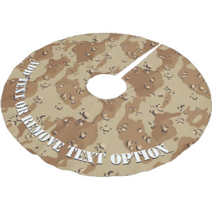 Falda Para El Árbol De Navidad De Poliéster Camuflaje militar del desierto del 'Chip de chocol