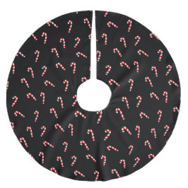 Falda Para El Árbol De Navidad De Poliéster Candy Cane