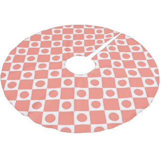 Falda Para El Árbol De Navidad De Poliéster Cantaloupe de Mod Retro 60