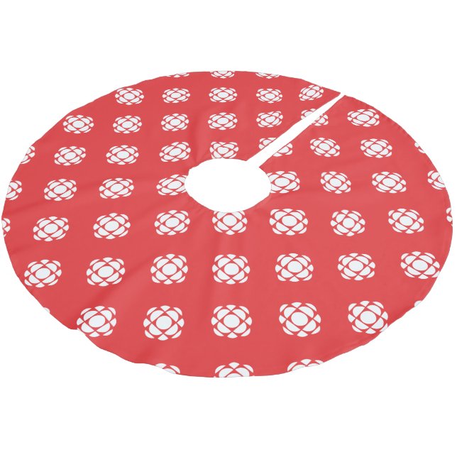 Falda Para El Árbol De Navidad De Poliéster CBC/Radio-Canada Gem (Angular)