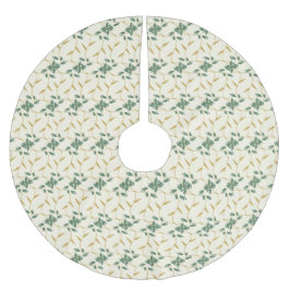 Falda Para El Árbol De Navidad De Poliéster Cheerful Regal Floral Ivory