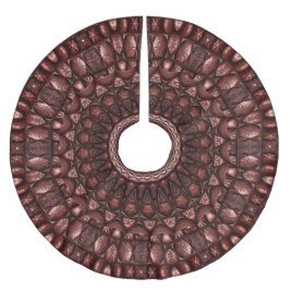 Falda Para El Árbol De Navidad De Poliéster Chocolate Candy Christmas Tree Skirt