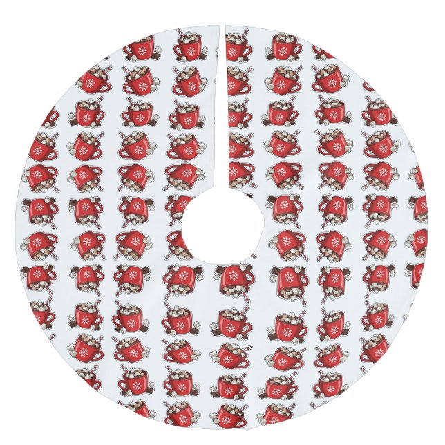 Falda Para El Árbol De Navidad De Poliéster Christmas (Anverso)