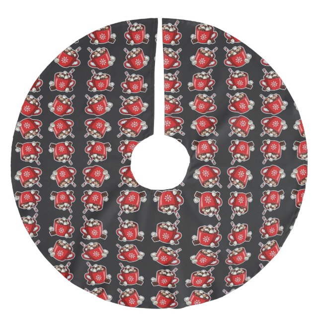 Falda Para El Árbol De Navidad De Poliéster Christmas (Anverso)