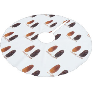 Falda Para El Árbol De Navidad De Poliéster Chrivele divertido de dos citas de SlipperyJoe