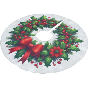 Falda Para El Árbol De Navidad De Poliéster Círculo de Navidad para árbol