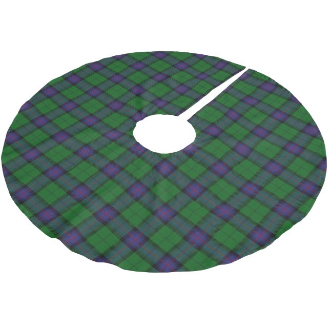 Falda Para El Árbol De Navidad De Poliéster Clan Armstrong Tartán (Angular)