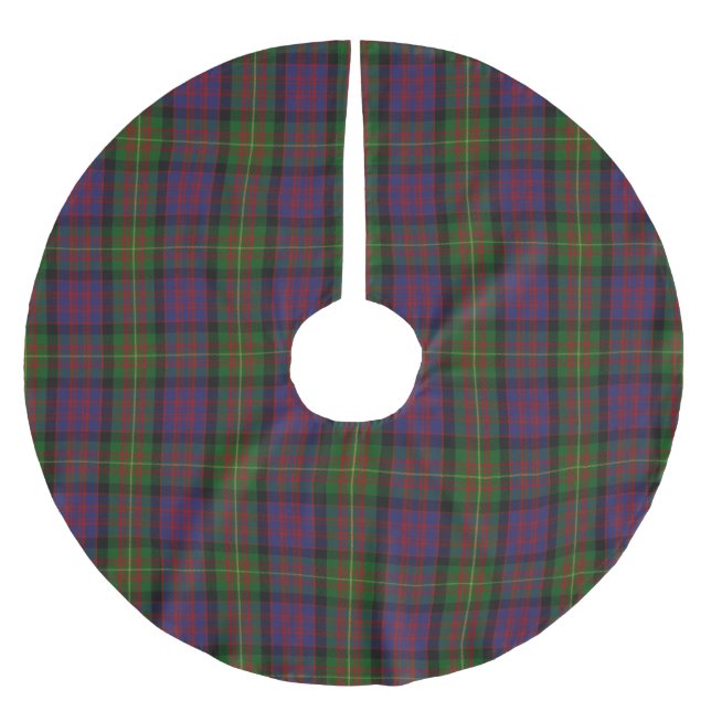 Falda Para El Árbol De Navidad De Poliéster Clan Carnegie Tartan Plaid (Anverso)