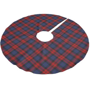 Falda Para El Árbol De Navidad De Poliéster Clan escocés MacLachlan Tartán