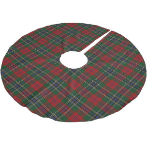 Falda Para El Árbol De Navidad De Poliéster Clan escocés MacLean Tartán