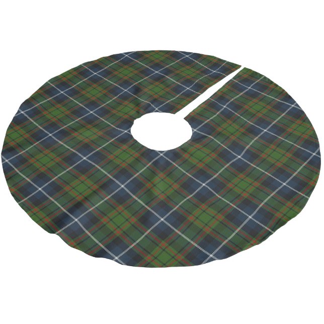 Falda Para El Árbol De Navidad De Poliéster Clan escocés MacRae Hunting Tartán (Angular)