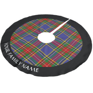 Falda Para El Árbol De Navidad De Poliéster Clan MacBeth Tartán Cepillado Falda de árbol de po