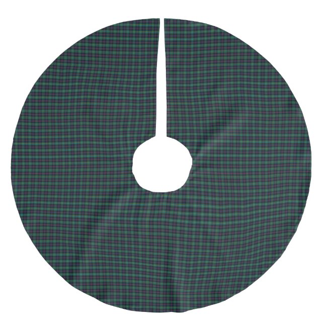 Falda Para El Árbol De Navidad De Poliéster Clan Malcolm Tartan Plaid (Anverso)