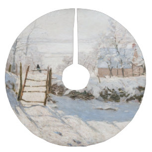 Falda Para El Árbol De Navidad De Poliéster Claude Monet