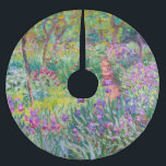 Falda Para El Árbol De Navidad De Poliéster Claude Monet - El jardín del Iris en Giverny<br><div class="desc">El Jardín Iris de Giverny / El Jardín del Artista en Giverny - Claude Monet,  1899-1900</div>