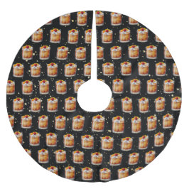 Falda Para El Árbol De Navidad De Poliéster Cóctel de moda antiguo