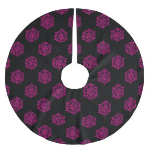 Falda Para El Árbol De Navidad De Poliéster Colección de Navidades simples - Copo de nieve
