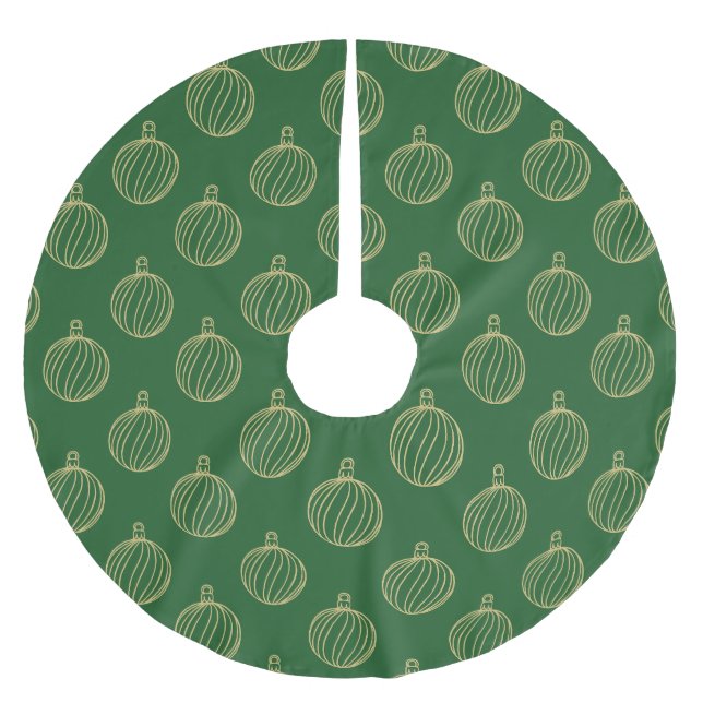 Falda Para El Árbol De Navidad De Poliéster Colección de simplemente Navidades - Bauble (Anverso)