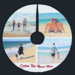 Falda Para El Árbol De Navidad De Poliéster Collage de fotos personalizado Texto Falda de árbo<br><div class="desc">Falda de árbol de Navidad con Collage de fotos y texto Personalizado - Único su propio diseño - Familia personalizada / Amigos o faldas de árbol personal / Regalo - Añadir su texto y fotos - Redimensionar y mover elementos con la herramienta Personalización ! Elija fuente / tamaño / color!...</div>