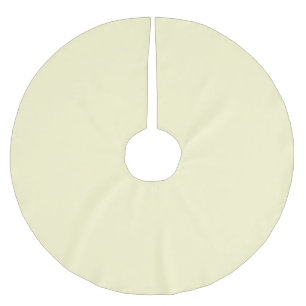 Falda Para El Árbol De Navidad De Poliéster Color sólido amarillo pastel   Clásica   Elegante