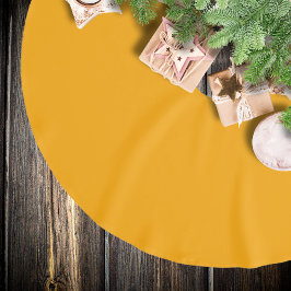 Falda Para El Árbol De Navidad De Poliéster Color sólido neón Naranja | Clásica