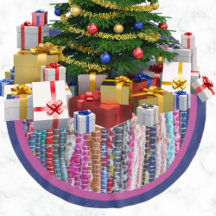 Coloridos Navidades de alfombras textiles brasileñ