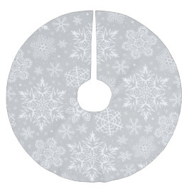 Falda Para El Árbol De Navidad De Poliéster Copos de nieve del navidad