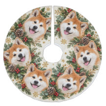 Corona de Navidad de Akita