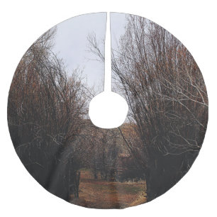 Falda Para El Árbol De Navidad De Poliéster Crecimiento excesivo de la Bannack