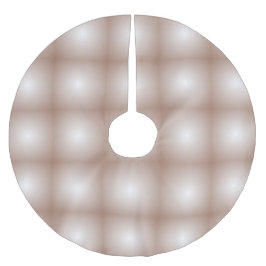 Falda Para El Árbol De Navidad De Poliéster Cuadrados geométricos con degradado Mocha Mousse B