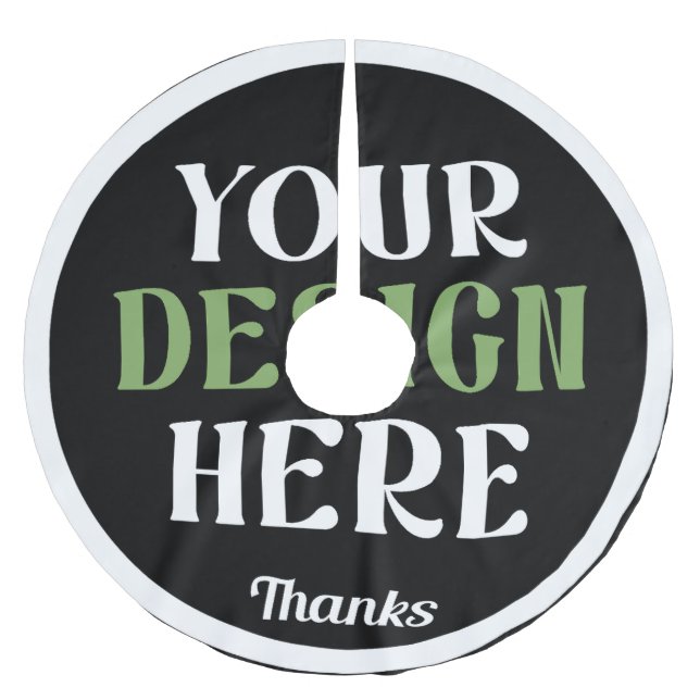 Falda Para El Árbol De Navidad De Poliéster custom, unique, sleek & minimalist (Anverso)